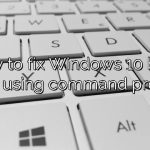 How to fix Windows 10 boot errors using command prompt?