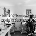 How to fix Windows 10 error code 0x80240016?