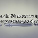 How to fix Windows 10 update error 0x800700d8?