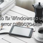 How to fix Windows 10 update error 0x8007042b?