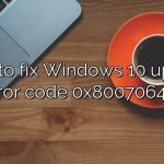 How to fix Windows 10 update error code 0x80070643?