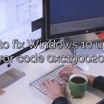 How to fix Windows 10 update error code 0xc1900204?