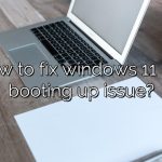 How to fix windows 11 not booting up issue?