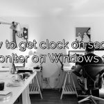 How to get clock on second monitor on Windows 11?
