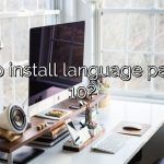 How to install language pack win 10?
