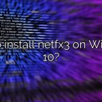 How to install netfx3 on Windows 10?