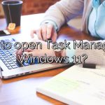 How to open Task Manager in Windows 11?