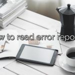 How to read error reports?