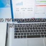 How to remove password from Windows 11?