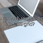 How to remove rounded corners in CSS grid?