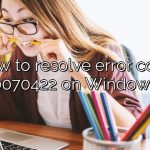 How to resolve error code 0x80070422 on Windows 10?