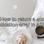 How to return a 401 authentication error in ASP.NET?