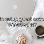 How to setup guest account in Windows 11?