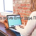How to solve Error 3194 iTunes?