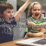 How to start Jupyter notebook from command prompt?
