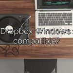 Is Dropbox Windows 10 compatible?