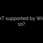 Is exFAT supported by Windows 10?