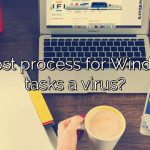 Is host process for Windows tasks a virus?