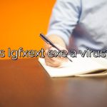 Is Igfxext exe a virus?