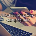Is Sibelius Windows 10 compatible?