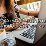 Is there CredSSP authentication in Windows Server 2008?
