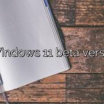 Is Windows 11 beta version?