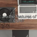 What are the features of Asus CSM?