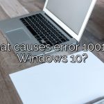 What causes error 1001 on Windows 10?