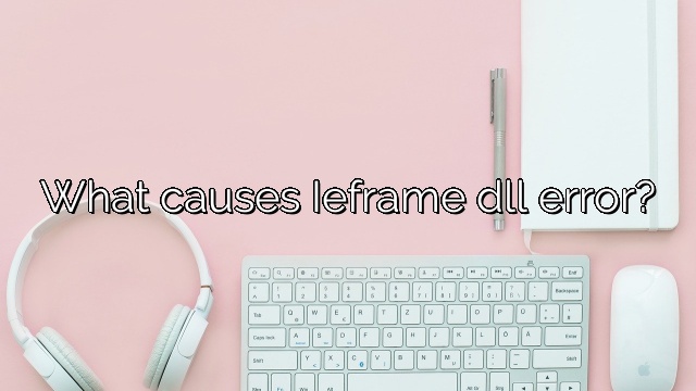 What causes Ieframe dll error?