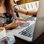 What does Apc_index_mismatch mean?