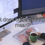 What does code 0x800704cf mean?