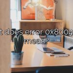 What does error 0x8004010F mean?