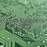 What does error code 1721 mean?
