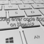 What does error code 809 mean on Steam?
