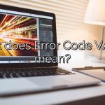 What does Error Code VAL 39 mean?