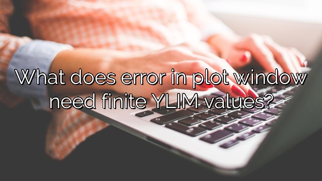 What does error in plot window need finite YLIM values?