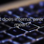 What does internal error 2753 mean?