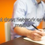 What does network error-53 mean?