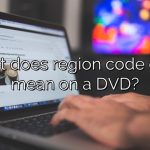 What does region code error mean on a DVD?