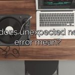 What does unexpected network error mean?