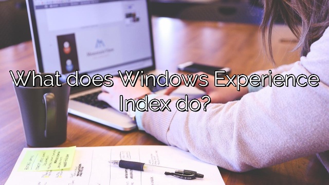 What does Windows Experience Index do?