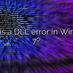 What is a DLL error in Windows 7?
