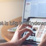 What is bits in Windows 10?