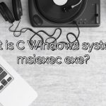 What is C Windows system32 msiexec exe?