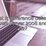 What is difference between Windows Server 2008 and 2008 R2?