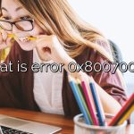 What is error 0x80070091?