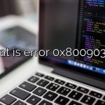 What is error 0x80090302?