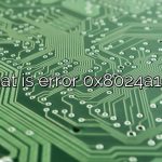 What is error 0x8024a105?