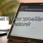 What is Error 3004 iPhone restore?