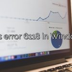 What is error 6118 in Windows 11?